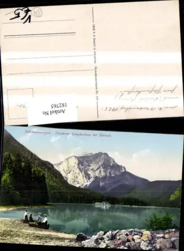 182765,Salzkammergut Vordere Langbathsee b. Ebensee pub F. E. Brandt 140