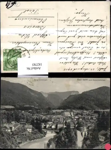 182785,Bad Ischl v. Kalvarienberge Salzkammergut pub F. E. Brandt 1567
