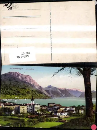 182797,Gmunden Salzkammergut Teilansicht pub F. E. Brandt 929