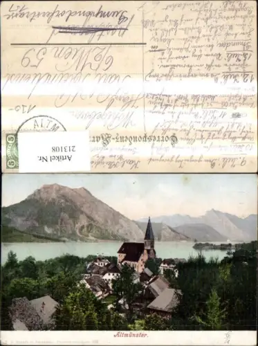 213108,Altmünster Ansicht m. Kirche pub F. E. Brandt 105