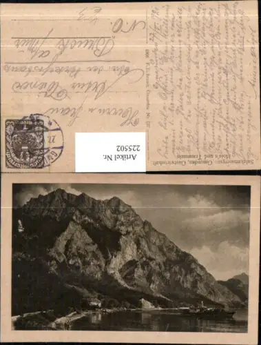 225502,Salzkammergut Gmunden Gastwirtschaft Hoisn u. Traunstein pub F. E. Brandt 037