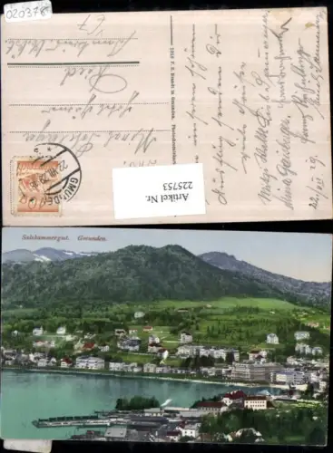 225753,Gmunden Teilansicht pub F. E. Brandt 931