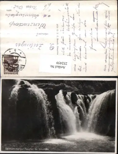 232459,Gmunden Traunfall Wasserfall pub F. E. Brandt