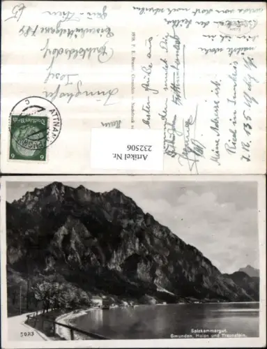 232506,Gmunden Gasthof Hoisn u. Traunstein pub F. E. Brandt 5023