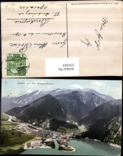 235593,Ebensee Totale m. d. Kranabethsattel pub F. E. Brandt 860