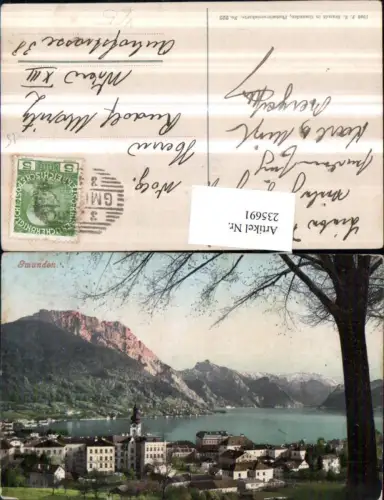 235691,Gmunden Teilansicht pub F. E. Brandt 929