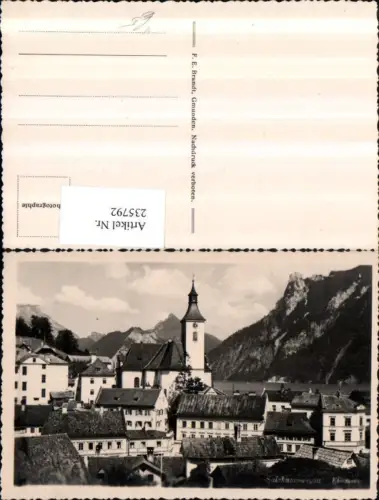 235792,Ebensee Teilansicht Kirche pub F. E. Brandt
