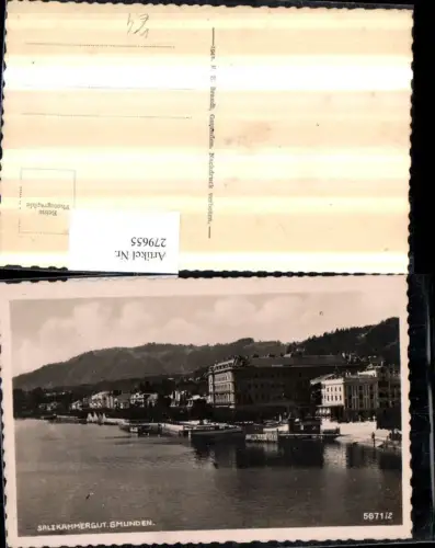 279655,Gmunden Teilansicht Landungsplatz pub F. E. Brandt 5671euro2