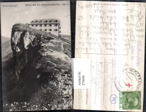 279696,Hotel auf d. Schafbergspitze b. St. Wolfgang pub F. E. Brandt 2137