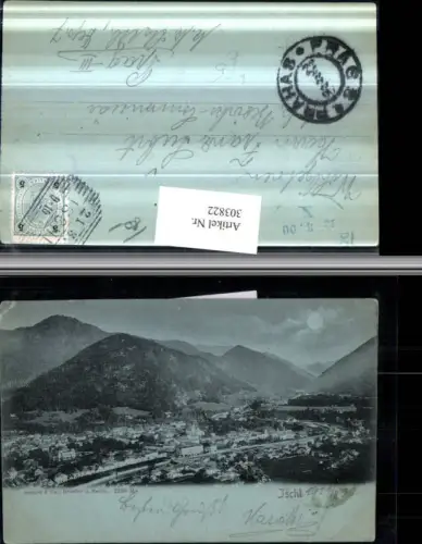 303822,Mond Litho Bad Ischl Totale Bergkulisse pub Stengel e Co 2550