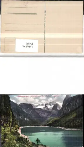 306870,Gosausee See b. Gosau m. Dachstein Bergkulisse pub F. E. Brandt 1008