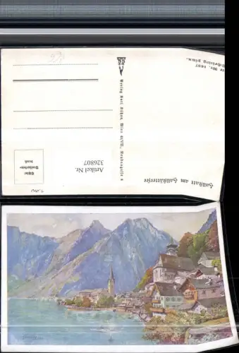 326807,Künstler AK L. Scheiring Hallstatt am Hallstättersee Teilansicht pub Karl Kühne 1687