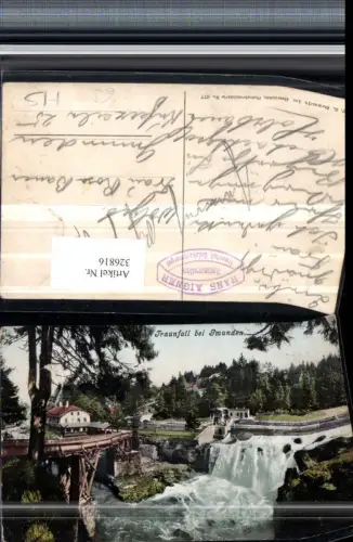 326816,Traunfall Wasserfall b. Gmunden pub F. E. Brandt 677