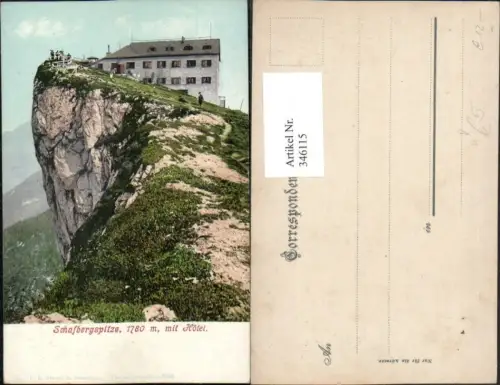 346115,Schafbergspitze m. Hotel b. St. Wolfgang pub F. E. Brandt 568