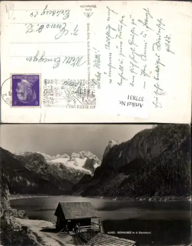 377831,Vorderer Gosausee See b. Gosau m. Dachstein Bergkulisse