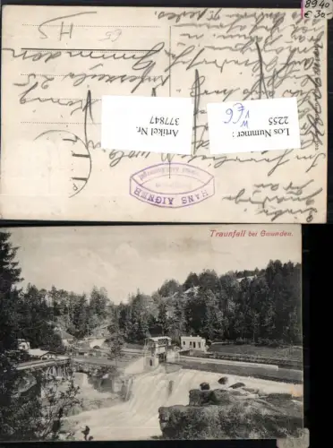 377847,Traunfall Wasserfall b. Gmunden pub F. E. Brandt 1979