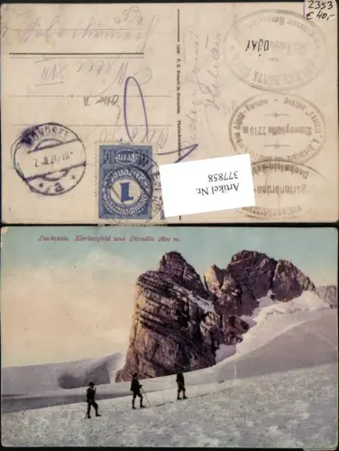 377858,Dachstein Karls-Eisfeld u. Dirndln b. Hallstatt pub F. E. Brandt 630