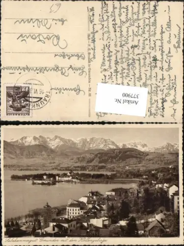 377900,Gmunden Teilansicht m. Schloss u. Höllengebirge Bergkulisse pub F. E. Brandt 06