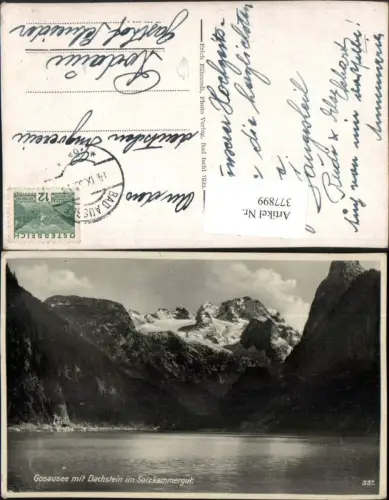 377899,Gosausee See b. Gosau m. Dachstein Bergkulisse
