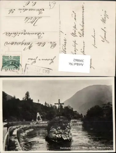 399862,Bad Ischl Kreuzstein Kreuz Fluss