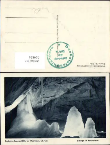 399874,Dachstein-Rieseneishöhle b. Obertraun Eisberge im Parsivaldom