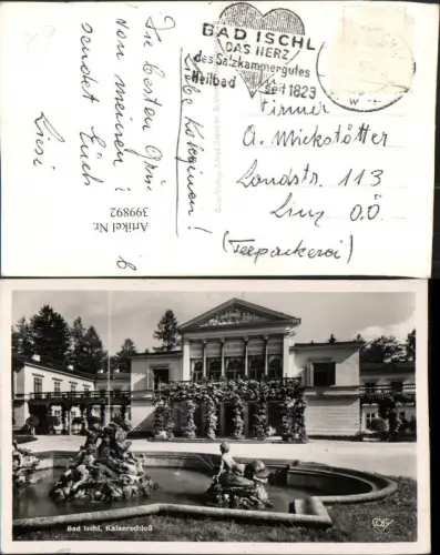 399892,Bad Ischl Kaiserschloss Villa Brunnen pub Cosy