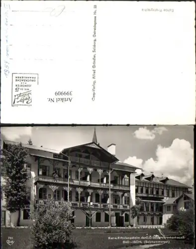 399909,Bad Ischl Kur- und Erholungsheim pub Cosy 731