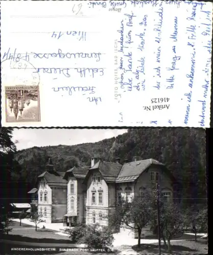416125,Lauffen b. Bad Ischl Kindererholungsheim Sulzbach