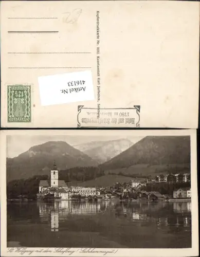 416133,St. Wolfgang Totale m. Schafberg Bergkulisse