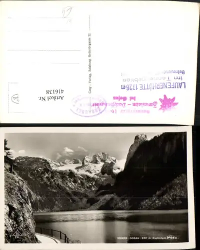 416138,Vorderer Gosausee See b. Gosau m. Dachstein Bergkulisse