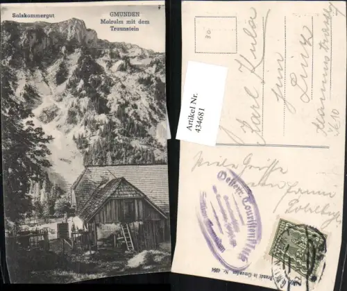 434681,Gmunden Mairalm m. Traunstein pub F. E. Brandt 4994