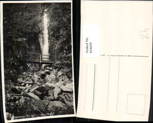 434695,Bad Ischl Hohenzollernfall Wasserfall pub F. E. Brandt 5076
