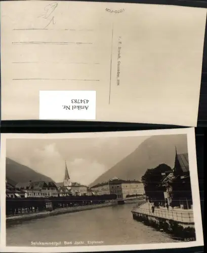 434783,Bad Ischl Teilansicht Esplanade Fluss pub F. E. Brandt 5070