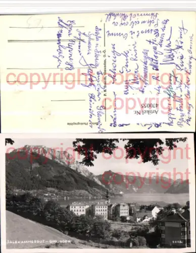 470055,Gmunden Teilansicht See Bergkulisse pub F. E. Brandt 9242