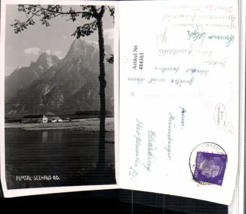 484363,Almtal b. Grünau im Almtal Seehaus Bergkulisse