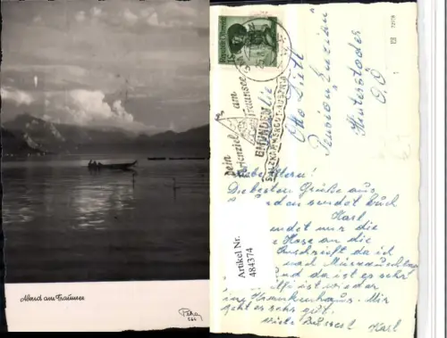 484374,Abend am Traunsee See b. Gmunden Zille Bergkulisse