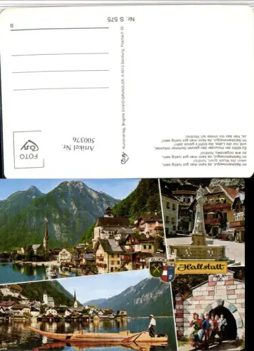 500376,Hallstatt am See Totale Stollenfahrt Zille Mehrbildkarte pub Cosy