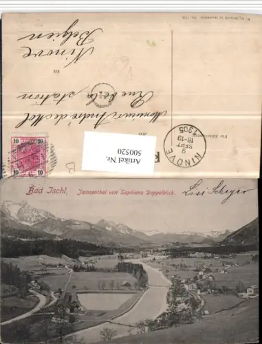 500520,Bad Ischl Jainzenthal von Sophiens Doppelblick pub Brandt 1738