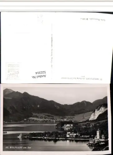 522314,St. Wolfgang am See Teilansicht Bergkulisse pub Cosy