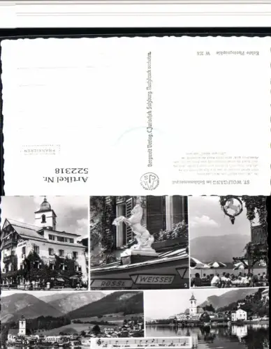 522318,St. Wolfgang Totale Weißes Rössl Mehrbildkarte