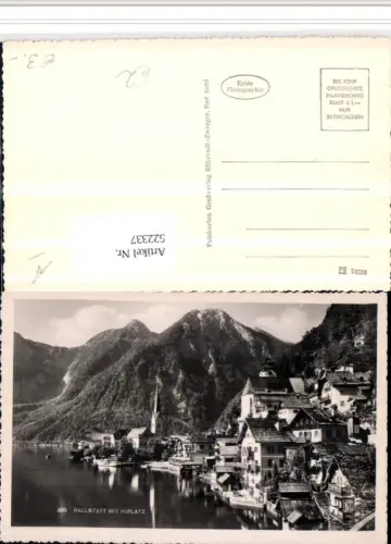 522337,Hallstatt am See Teilansicht Kirchen m. Hirlatz Bergkulisse