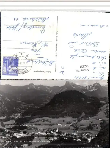 522351,Grünau Totale m. Falkenmauer Bergkulisse pub Brandt 22500