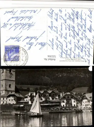 522356,St. Wolfgang am See Teilansicht Segelboot pub Gastberger