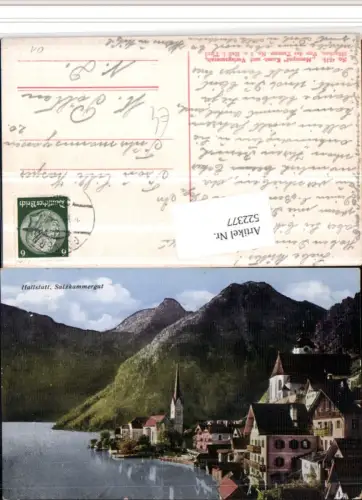 522377,Hallstatt am See Teilansicht Kirchen Bergkulisse