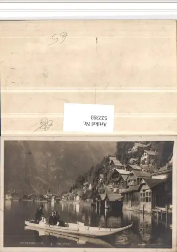 522393,Hallstatt am See Teilansicht Zille Boot