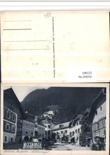 522401,Hallstatt Marktplatz Brunnen