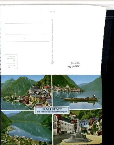522640,Hallstatt am See Totale Zille Mehrbildkarte pub Cosy