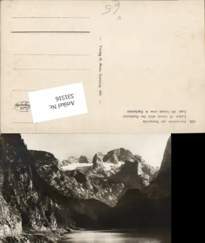 531516,Foto-AK Gosausee Gosau Salzkammergut pub Mora 349 Morawetz