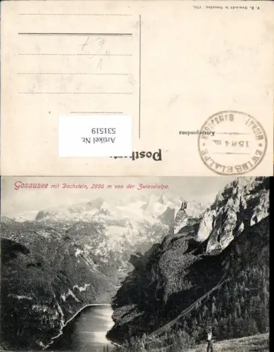 531519,Gosausee bei Gosau m. Dachstein Zwieselalpe pub Brandt 1781