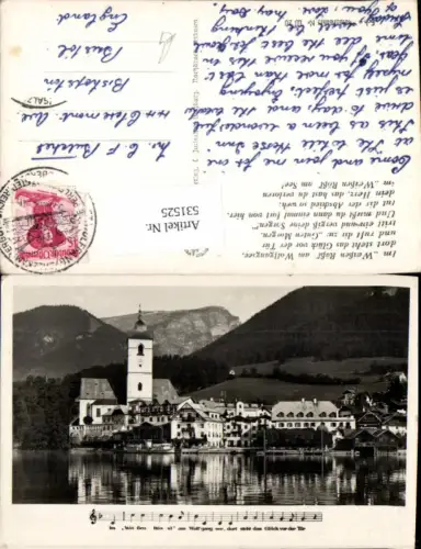 531525,St. Wolfgang am Wolfgangsee Liedkarte